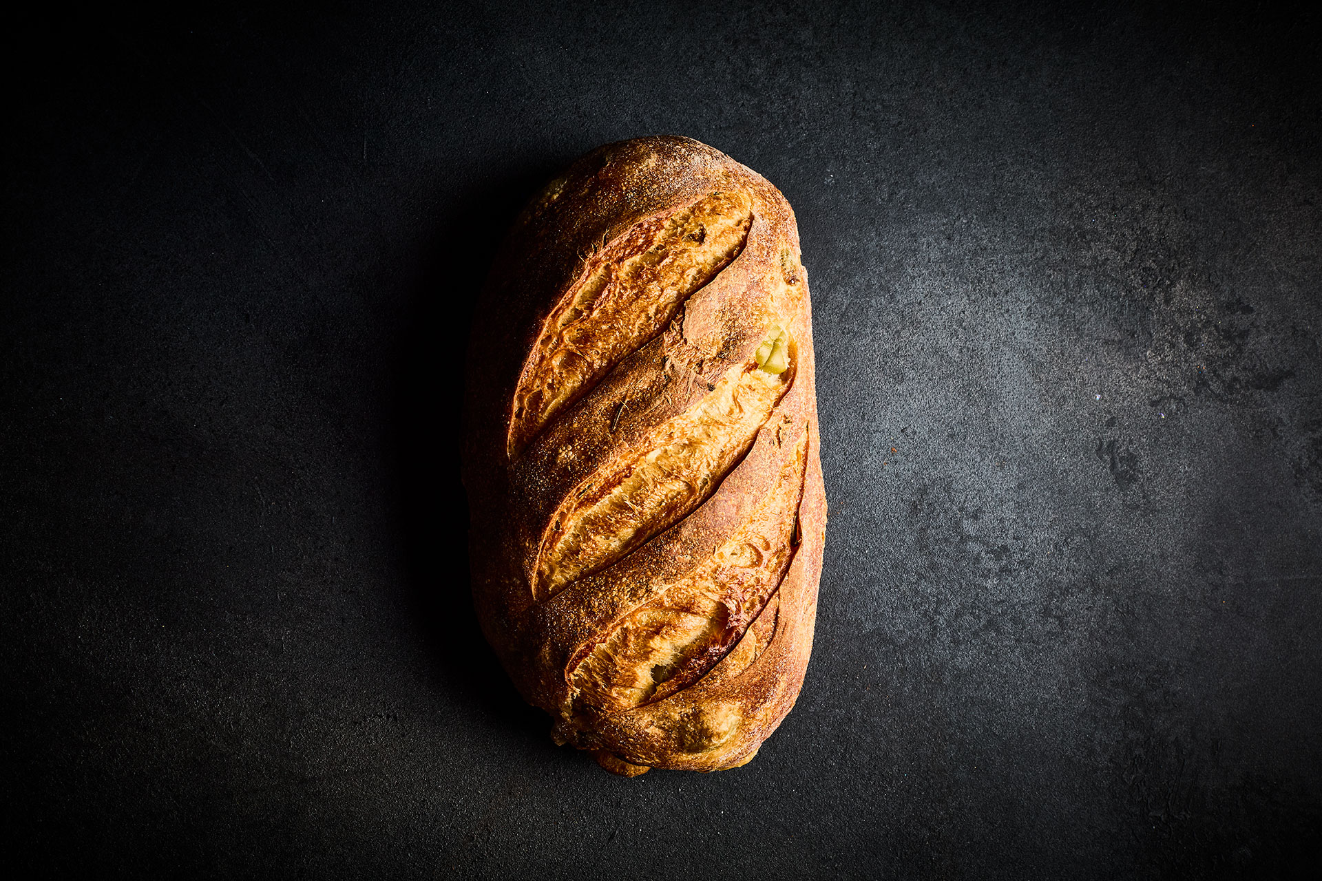 Rustic Olive Sourdough Whole Loaf
